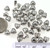 100 Antiqued Silver Plated Pewter 6x5mm Double Sided Heart Beads with 1mm Hole