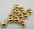 Crimp Cover, 500 Gold Plated Brass 4mm Crimp Covers to Hide Crimps & Knots