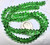 50 Czech Pressed Glass Prairie Green 6x4mm Baby Bell Cone Flower Beads