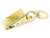 Clasp, 10 Gold Plated 12x45mm Swivel ID Badge Holder Clip Clasps *