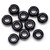 900 Opaque Black Acrylic 9x6mm Pony Beads with 4mm Hole *