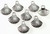 10 Antiqued Silver Plated Pewter 15x14mm Sea Shell Charms