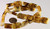 1 Strand(22) Lampwork Glass White Honey 18x12mm Flat Rectangle Beads with 1-1.8mm Hole *