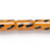 1 Strand(25) Opaque Orange with Black Lampwork Glass 16x11mm Tube Beads with 1.5-2mm Hole *