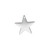 10 Silver Plated Brass 17x17mm Blank Star Charms Great for Stamping