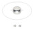 1000 Silver Plated Brass 3mm Smooth Round Beads with 0.7mm Hole