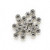 24 Antiqued Silver Plated Pewter 5x2mm Dotted Rondelle Beads with 1-1.2mm Hole *