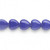 1 Strand(42-45) Opaque Dark Blue Glass 10x9mm Heart Beads with 0.8-1mm Hole *