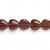1 Strand(42-45) Red Brown Glass 10x9mm Heart Beads *
