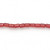 Bead, 36" Strand(215) Transparent Red Glass 5x3mm Tube Spacer Beads with 0.7-1mm Hole *