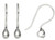 Ear Wire, 10 Pair Silver Plated Copper 20 Gauge 18.5mm FishHook Earwire with Open Loop