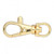 6 Gold Plated Pewter 31x13mm Lobster Claw Clasps with Swivel `