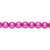 1 Strand(67) Czech Pearl Coated Glass Druk Hot Pink 6mm Round Beads `