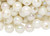 200 Grams(800-900) Acrylic Aurora Borealis Opaque White 8mm Round Beads *