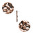 Drop, 50 Antiqued Copper Hammered 16mm Round Disc Coin Charms