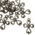 Charm, 10 Antiqued Brass Pewter 16.5x14.5mm Open Cross Drop Charms *