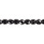 1 Strand Czech Fire Polished Jet Black 6mm Faceted Round Glass Beads with 1-1.2mm Hole