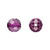 100 Grams(100) Acrylic Purple 12mm Faceted Round Beads with 1.9mm Hole