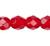 Bead, Czech Fire Polished Ruby Red 6mm Faceted Round Glass Beads with 1-1.2mm Hole 1 Stand (67)