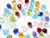 50 Fabulous 9x6mm Mixed Colors Faceted Glass Crystal Teardrops