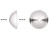 Bead Cap, 10 Sterling Silver Smooth Round 5x2mm Bead Caps to Fit 6-8mm Beads `