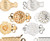 50 Gold & Silver Plated Brass Assorted 8-12mm Fancy Tab Style Clasps `