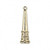 Cord End, 6 Antiqued Gold Pewter 29x8mm Cone Glue In Cord End Bead Cap Drops with 5mm ID