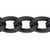 Chain, 5 Feet Anodized Aluminum Black 11x7mm Links Cable Bulk Chain
