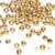 Bead, 1000 Gold Plated Brass Small 2.5mm Round Smooth Beads with 0.4mm Hole