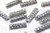 50 Antiqued Silver Plated Pewter 4x11mm Etched Tube Beads with 1.5-2mm Hole *
