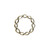 10 Antiqued Brass 18x2mm Twist Ring Connectors  *