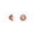 24 Shiny Solid Copper 8x5mm Ruffled Bead Caps to Fit 6-10mm Beads