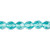 50 Light Aqua Czech Pressed Fire Polished Glass 8mm Round Beads with  1.1-1.3mm Hole