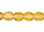 1 Strand(100) Czech Fire Polished Glass Autumn Honey Topaz 4mm Round Beads