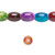 36 Inch Strand Jewel Colored  11x7mm Oval Glass Beads with 1mm Hole `