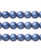 1 Strand(50) Czech Glass Opaque Satin Blue Druk 8mm Round Beads