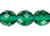 50 Translucent Teal Green Czech Fire Polished Glass 8mm Faceted Round Beads with 1.1-1.3mm Hole `