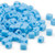 25 Grams Miyuki Opaque Frost Light Blue 3.5-3.7mm Square Glass Beads (SB413F)