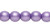 1 Strand(67) Czech Glass Druk Opaque Satin Purple 6mm Round Beads with  0.7-1.1mm Hole