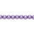 1 Strand(67) Czech Glass Druk Opaque Satin Purple 6mm Round Beads with  0.7-1.1mm Hole