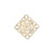 48 Gold Plated Brass Fancy Filigree 20x20mm Diamond Square Connectors