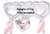 Pink Ribbon Awareness Charms, 4 Silver Plated & Enameled 9x17mm Drop