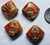 Bead, 4 Gold Plated Rust 18x18mm Diamond Flower Bee Cloisonné Beads *