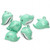 Bell, 6 Adorable GREEN Dolphin Bell Charms ~ 25x18mm  *