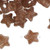 144 Plastic Clear with Copper Glitter 12x12mm STAR Pony Beads with 4-4.5mm Hole*