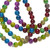 36" Strand Jewel MultiColored 4mm Round Glass Bead Mix with 1mm Hole