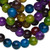 36 Inch Strand (120) Jewel Tone Colored Glass 8mm Round Beads with 1.5mm Hole