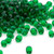 Seed Bead, 10 Grams(180) Transparent Green 4x3.4mm Teardrop Fringe Glass Beads (DP146)