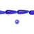 1 Strand Dark Cobalt Blue Cat's Eye Glass 16x6mm Teardrop Beads `