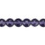 1 Std(44) Deep Violet Purple 7-8mm Faceted Round Glass Beads with 0.8-1.2mm Hole *